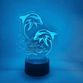 Dolphin LED Lamp | Marine Life Swimming Dolphins Light