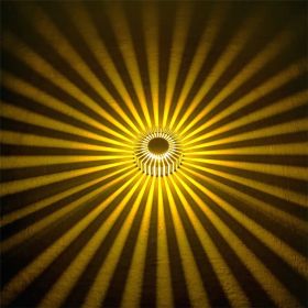 1pc Hard Wired Yellow Light Wall Sconce Flush Mount