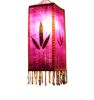 National Style Cloth Lantern with Tassel Painted Lamp Shade