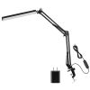 LED Reading Desk Lamp with Clamp Adjustable Swing Arm