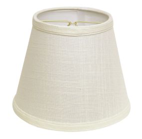 Empire Hardback Lampshade with Bulb Clip White Fabric Lampshade
