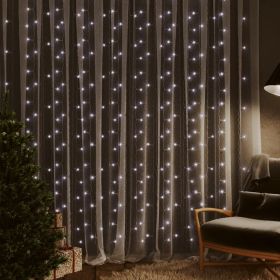 LED Curtain Fairy Lights Cold White 8 Function