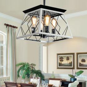 4-Light Farmhouse Chandeliers For Dining Room