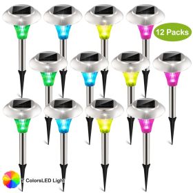 12Packs Solar Garden Lights Outdoor Color Changing