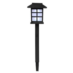 6pcs White LED Solar Lantern Torch Light Garden Landscape