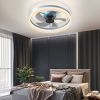 Ceiling Fans with Lights Dimmable LED (Blue)