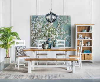 Wood Chandelier 6 - Light Farmhouse Pendant Lighting