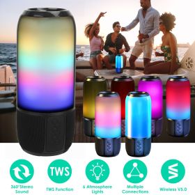 Wireless Portable Speaker with 6 Color Changing Lights