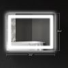 HOMCOM LED Bathroom Mirror with Lights, 32" x 24"