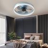 Ceiling Fans with Lights Dimmable LED (Blue)