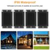 4Pack Solar Powered Wall Sconce Light