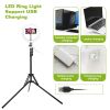 10in LED Selfie Ring Light Dimmable w/ Adjustable Tripod Stand