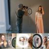 10in LED Selfie Ring Light Dimmable w/ Adjustable Tripod Stand