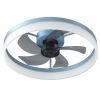Ceiling Fans with Lights Dimmable LED (Blue)