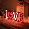 Valentines Day Decor, Love Sign Infinity Mirror Tunnel Light for Valentines Day Decorations