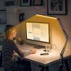 LED Reading Desk Lamp with Clamp Adjustable Swing Arm