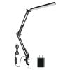 LED Reading Desk Lamp with Clamp Adjustable Swing Arm