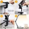 LED Reading Desk Lamp with Clamp Adjustable Swing Arm