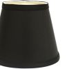 Hardback Lampshade with Uno Fitter, Black (with white lining)