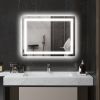 HOMCOM LED Bathroom Mirror with Lights, 32" x 24"