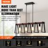 VEVOR 4-Light Kitchen Island Pendant Lights 60W Adjustable
