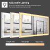 30x36 inch LED Bathroom Vanity Mirror Anti-Fog Touch Switch with Memory
