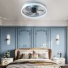 Ceiling Fans with Lights Dimmable LED (Blue)