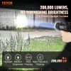 Rechargeable Spotlight Flashlight, 200,000 Lumens, IP67 Waterproof Handheld LED Spot Light