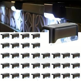 8/16/32 Solar Outdoor Deck Lights, Garden Lights, Atmosphere Lights, LED Walk Lights, Light Source Control, Suitable For Balconies, Terraces, Stair Fe (Option: 32PCSbaise)