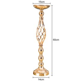 Gold/ Silver Flowers Vases Candle Rack Stand Holders (Color: Gold Large, Ships From: China)