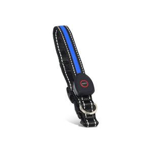 Safety LED Adjustable Dog Collar (Type: Pet supplies, Color: Blue)