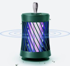 Rechargeable Mosquito Killer Lamp Bug Zapper (Color: Green)