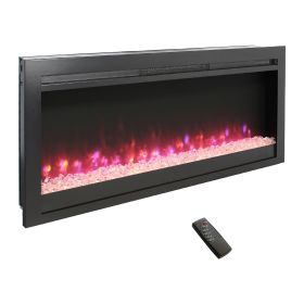 44 inch in wall recessed electric fireplace (Color: as Pic)