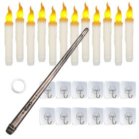 12Pcs Flameless Floating Candles LED (Lighting Color: Yellow Light)