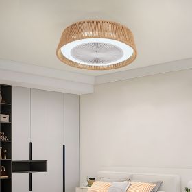 Modern Rustic Ceiling Fan Light (Color: as Pic)