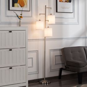 66.1' Tree Floor Lamp (Main Material: Metal, Main Color: Nickel)