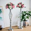 Gold/ Silver Flowers Vases Candle Rack Stand Holders