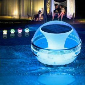Swimming Pool Lights Solar Floating Light With Multi-Color LED Waterproof Outdoor Garden Lights 6pcs,IPX7 Waterproof Rechargeable Color Changing Led G (Option: 1PCS)
